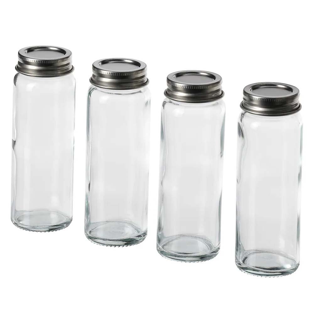 Personalized Spice Jar Clear Glass