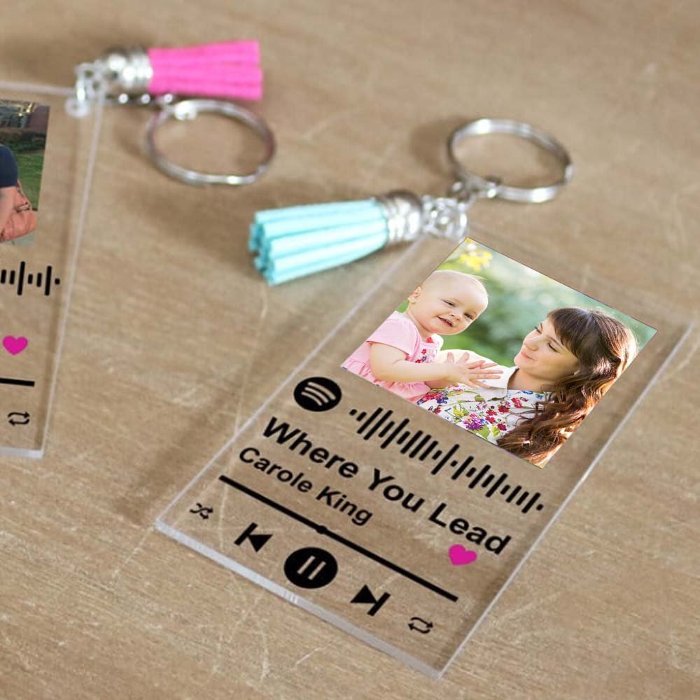 Spotify Clear 3mm Acrylic Keychains