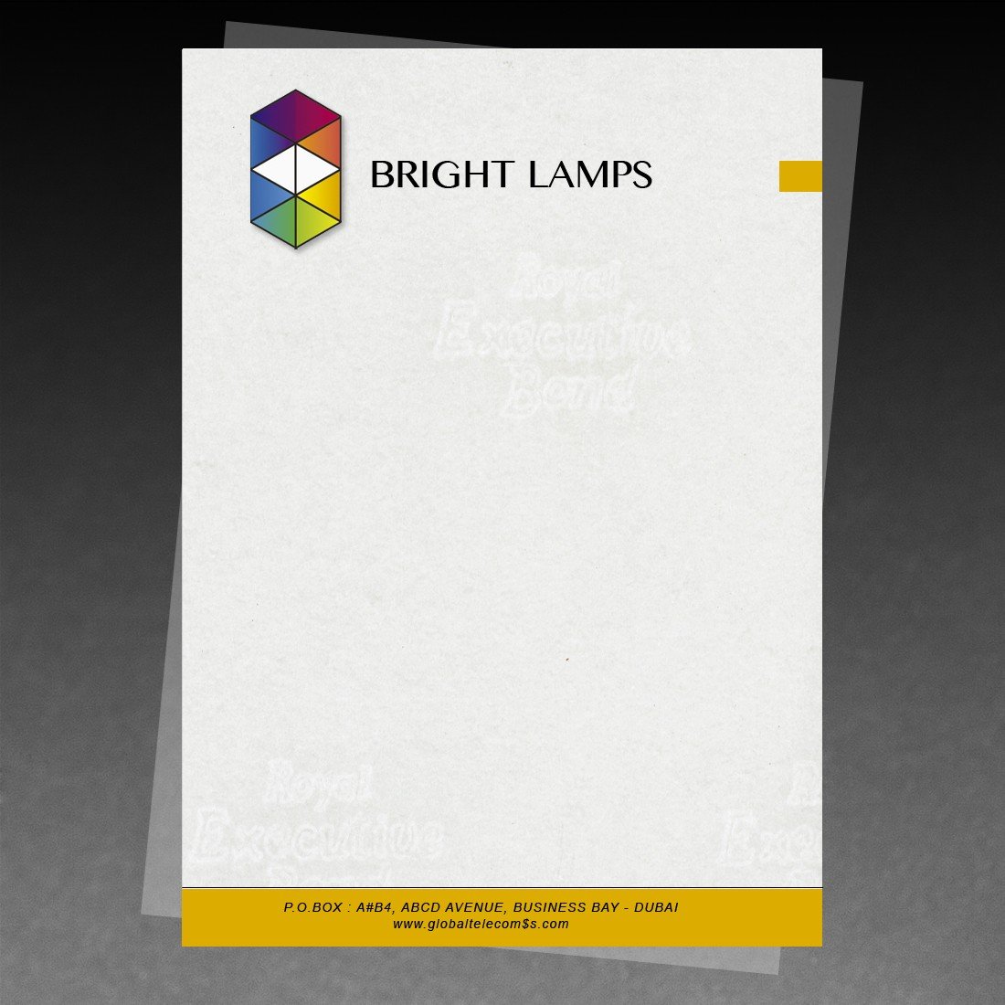 White Plain Letterheads