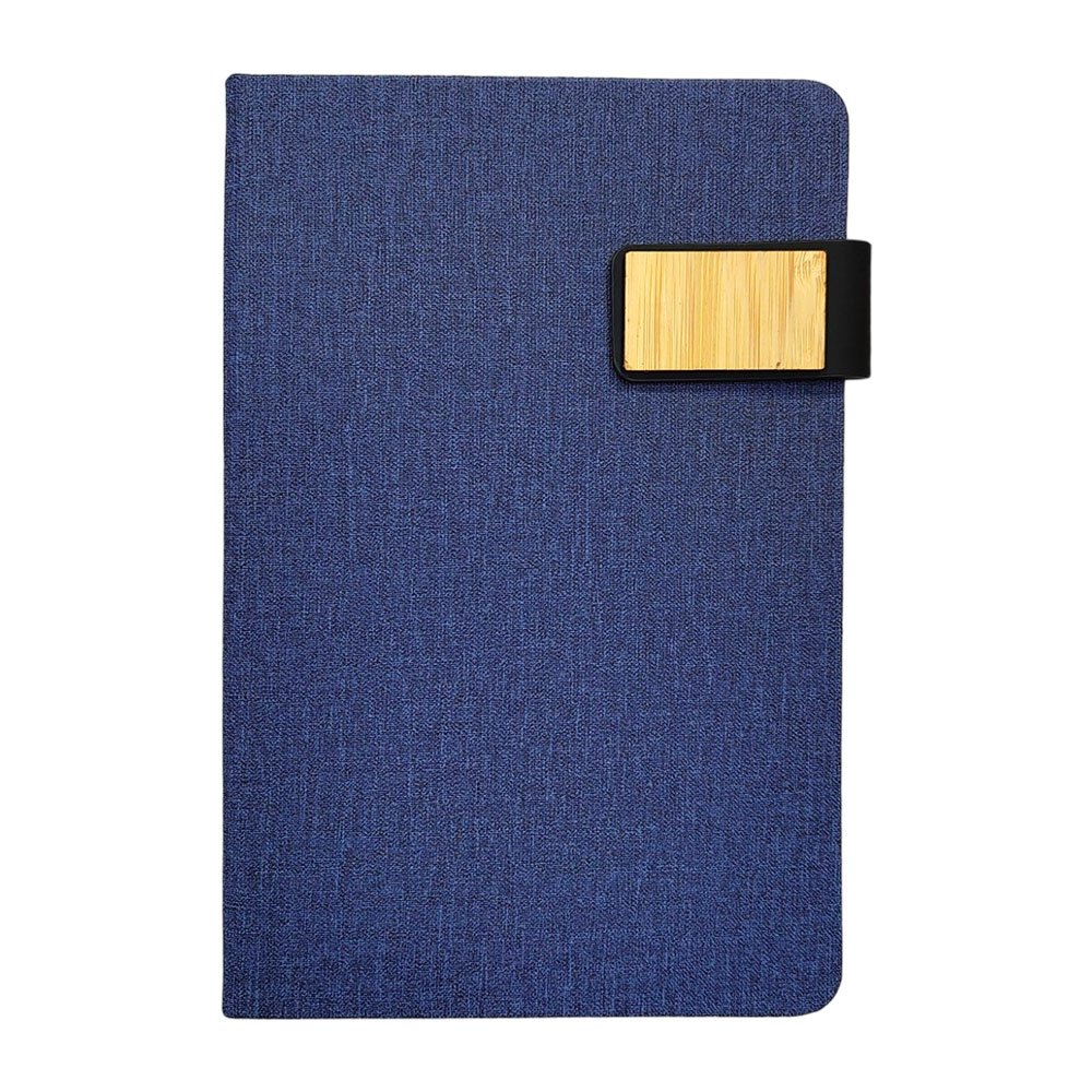 A5-Fabric-Notebook-with-Bamboo-Magnetic-Enclosure-&-Pen-Loop-3