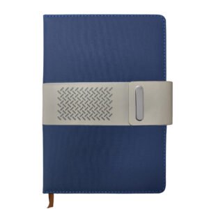 A5-Black-Premium-Fabric-Notebook-with-PU-Magnetic-Enclosure-Pen-Loop
