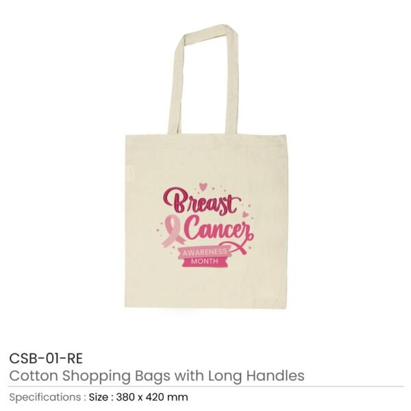 Cotton-Bag-with-Breast-Cancer-Log