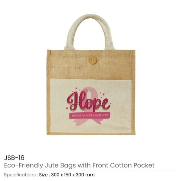 Jute-Bag-with-Breast-Cancer-Logo