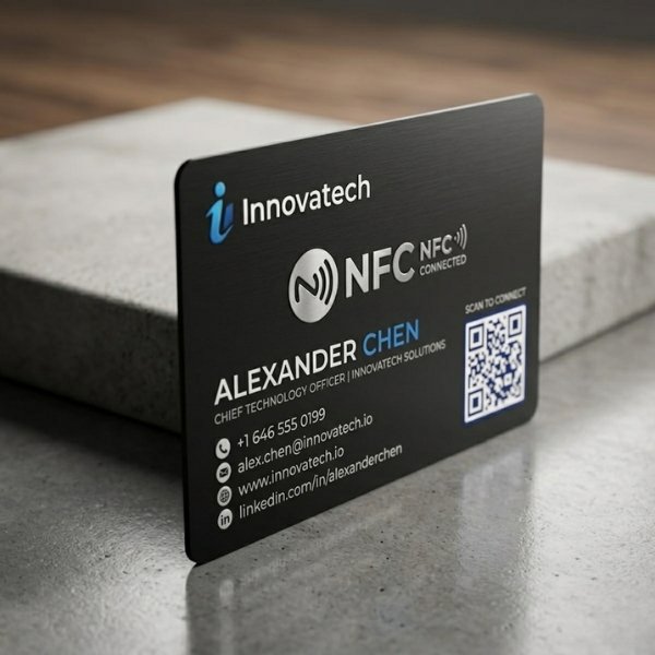Customized Plastic PVC NFC Business Card - Image 2