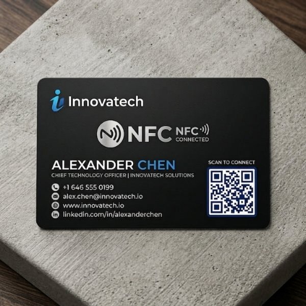 Customized Plastic PVC NFC Business Card - Image 3