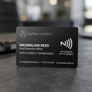 Metal Black NFC Business Card